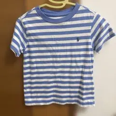 Polo Ralph Lauren 青白ストライプ Tシャツ 100cm