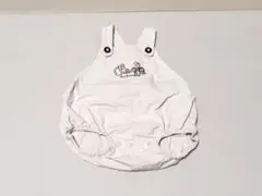 Cottoli 動物柄サロペット ホワイト 70cm