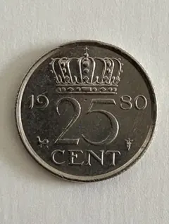 オランダ 25セント硬貨 1977年 - メルカリ