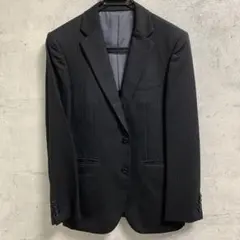 タケオキクチ　ビジネススーツセット　ストライプ　黒