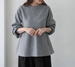 URBAN RESEARCH Sonny Labelペプラムニットプルオーバー