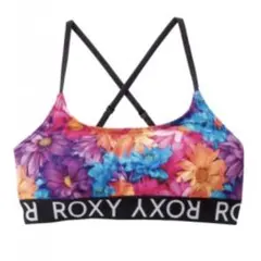 美品 蜷川実花ROXYコラボ 水陸両用 フラワープリント クロスバックトップス