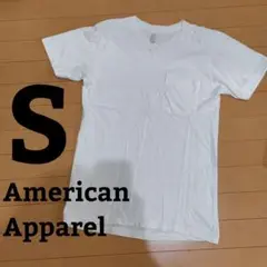 American Apparel ポケットTシャツ ホワイト S
