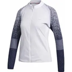 極美品　adidas アディダスゴルフ　レディース　白　異素材　ストレッチ　長袖