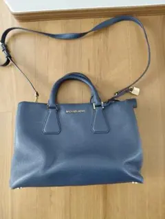 MICHAEL KORS ダークブルー ショルダーバッグ