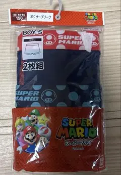 新品　スーパーマリオ ボクサーパンツ 2枚組　150