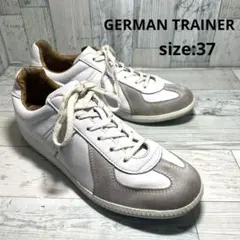 GERMAN TRAINER ジャーマントレーナー スニーカー レザー 37 白のサムネイル
