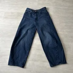 GU メンズ バレルレッグジーンズ 28インチ