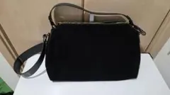 JISTORY 黒 スエード ショルダーバッグ