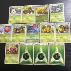 ポケモンカードセット 草エネルギー付き