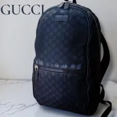 グッチ GUCCI GGパターン　ナイロン　バックパック　リュック　黒