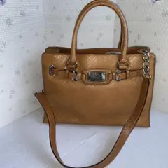 再々値下げ！MICHAEL KORS 型押レザー　ハンド・ショルダー2way