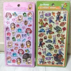 BONBON DROP ディズニープリンセス&ズートピア シール2枚セット