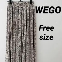 美品 WEGO ウィゴー フリーサイズ 花柄 プリーツ ロングスカート