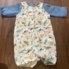 男の子　動物柄ロンパース 50-60cm