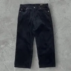 コーデュロイパンツ黒