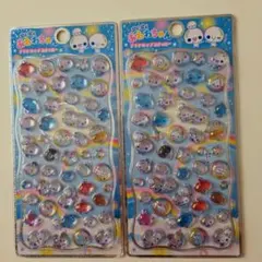 【海外製】あわわちゃん　プチドロップステッカー　2枚セット