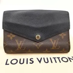 ルイヴィトン ポルトフォイユ パラス コンパクト モノグラム 黒 財布
