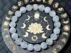 【#776】 天然石 ブレスレット ホワイト ガーデンクォーツ