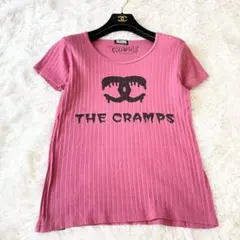 ヒステリックグラマー THE CRAMPS コラボ リブTシャツ ピンク ロゴのサムネイル
