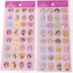 ディズニープリンセス キラキラ　シール 2シート