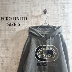 ECKO UNLTD グレー フード付きジップパーカー