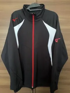 Mizuno XL ジャージジャケット ブラック/ホワイト/レッド