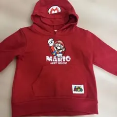 スーパーマリオ　フード付きトレーナー