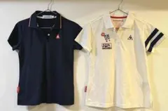 【Mサイズ2着セット】ルコックゴルフ 半袖ポロシャツ レディース