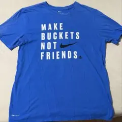 NIKE DRI-FIT Tシャツ ブルー　古着