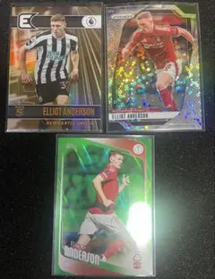 ルーキー含む Elliot Anderson サッカーカード 3枚セット