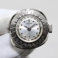 CITIZEN 70年代 6800 シルバー文字盤 手巻き レディース 希少 - メルカリ