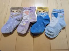 キッズ靴下 4足セット キャラクター柄