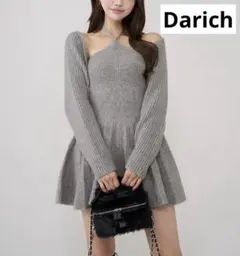 Darich ダーリッチ ホルターフレアニットミニワンピース ダーリッチ