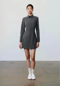 ZARA フィットミニシャツワンピース　XS