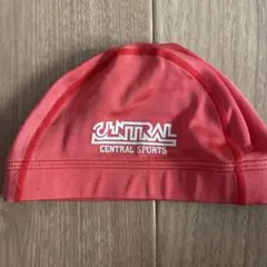 セントラル　スイミング　キャップ　CENTRAL SPORTS 水泳帽 赤