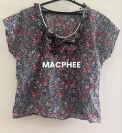 MACPHEE 花柄 フリル 半袖 ブラウス tomorrowland 美品のサムネイル