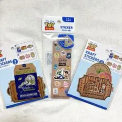 セリア トイストーリー ダイカットステッカー スライドシール帳 3点セット