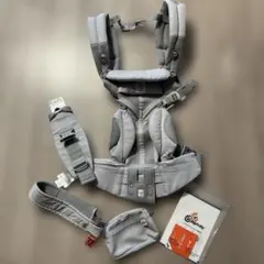 値下げergobaby OMNI 360 抱っこ紐 グレー・チェック柄 - メルカリ