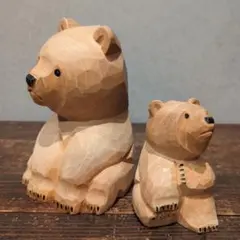 2025年最新】木彫りの熊 親子の人気アイテム - メルカリ