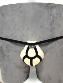 【新品】GストリングブラックM リングホール メンズTバックパンツ