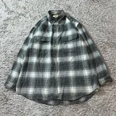 USA製 70〜80s ヴィンテージ オンブレ チェックシャツ ウッドカッター