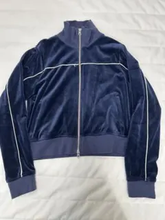 moussy PIPING VELOUR TRACK ジャケット ネイビーのサムネイル