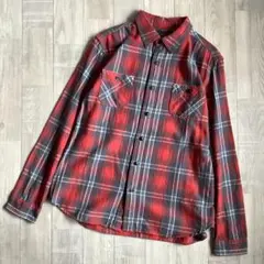 【TENJIKUYA】復刻ネルシャツ 空環残し・マチ有 ペンドルトン風タグ XL