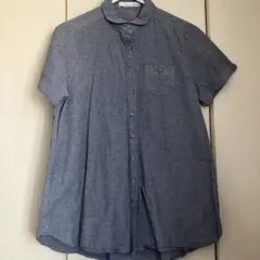 SEVENDAYS=SUNDAY 丸えりダンガリー半袖 シャツ　M 美品のサムネイル