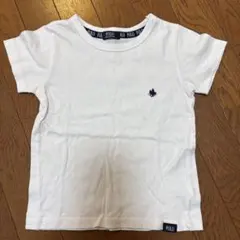 ホワイト Tシャツ サイズ120 ロゴ刺繍 POLO