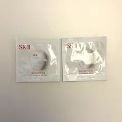 SK-Ⅱ ジェノプティクス エアリーUVクリーム　ベージュとロージーピンクセット