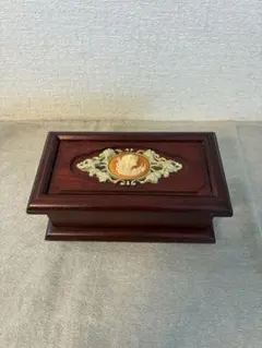 カメオ装飾 木製オルゴール ジュエリーボックス 昭和レトロ - メルカリ