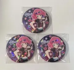 アイカツスターズ　サンリオ　桜庭ローラ　クロミ　缶バッジ 3個セット