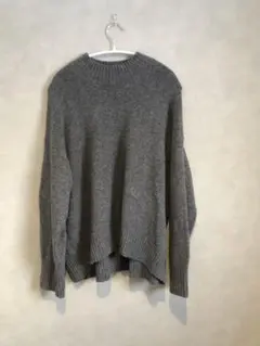 UNIQLO スフレヤーングレー モックネックXL